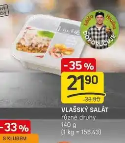 Flop VLAŠSKÝ SALÁT různé druhy 140 g nabídka