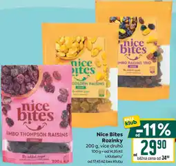 Billa Nice Bites Rozinky nabídka