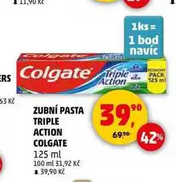 Penny Market ZUBNÍ PASTA TRIPLE ACTION COLGATE, 125 ml nabídka