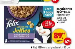 Penny Market KAPSIČKY PRO KOČKY FELIX, 12x 85 g nabídka