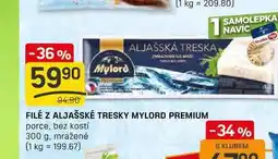 Flop FILÉ Z ALJAŠSKÉ TRESKY MYLORD PREMIUM porce, bez kostí 300g nabídka