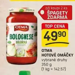 Flop OTMA HOTOVÉ OMÁČKY vybrané druhy 350 g nabídka