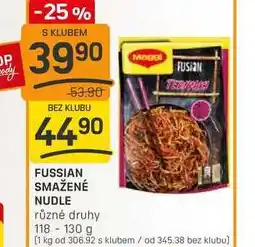 Flop FUSSIAN SMAŽENÉ NUDLE různé druhy 118 - 130 g nabídka