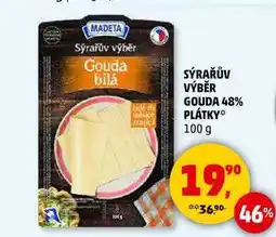 Penny Market SÝRAŘŮV VÝBĚR GOUDA 48% PLÁTKY, 100 g nabídka