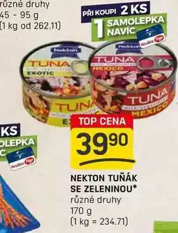 Flop NEKTON TUŇÁK SE ZELENINOU různé druhy 170 g nabídka
