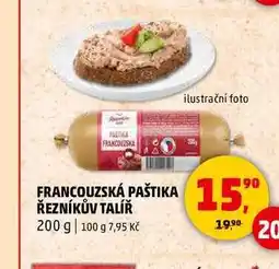 Penny Market FRANCOUZSKÁ PAŠTIKA ŘEZNÍKŮV TALÍŘ, 200 g nabídka