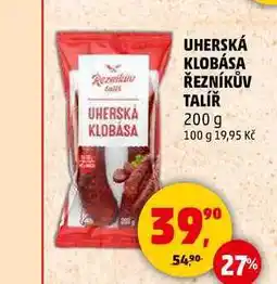 Penny Market UHERSKÁ KLOBÁSA ŘEZNÍKŮV TALÍŘ, 200 g nabídka