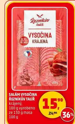 Penny Market SALÁM VYSOČINA ŘEZNÍKŮV TALÍŘ, 100 g nabídka