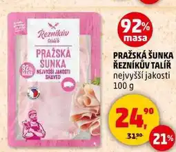 Penny Market PRAŽSKÁ ŠUNKA ŘEZNÍKŮV TALÍŘ, 100 g nabídka