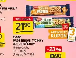 Flop EMCO PROTEINOVÉ TYČINKY, SUPER OŘECHY 35-40 g nabídka