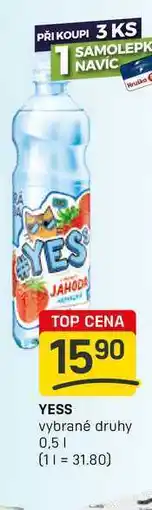 Flop YESS vybrané druhy 0,5l nabídka