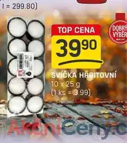 Flop SVÍČKA HŘBITOVNÍ 10 x 25 g nabídka