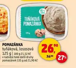 Penny Market POMAZÁNKA tuňáková, lososová, 125 g nabídka