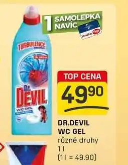 Flop DR.DEVIL WC GEL různé druhy 1l nabídka