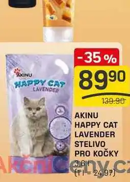 Flop AKIN HAPPY CAT LAVENDER STELIVO PRO KOČKY 3,6l nabídka