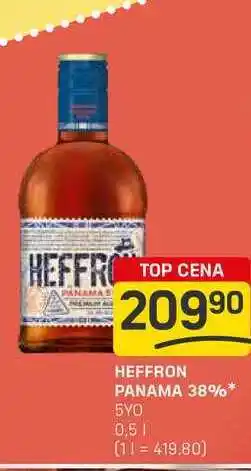 Flop HEFFRON PANAMA 38% 5YO 0,5l nabídka
