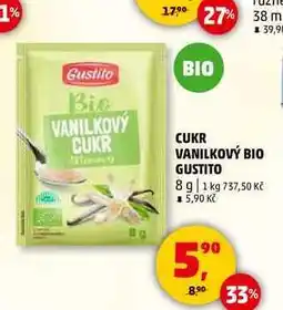 Penny Market CUKR VANILKOVÝ BIO GUSTITO, 8 g nabídka