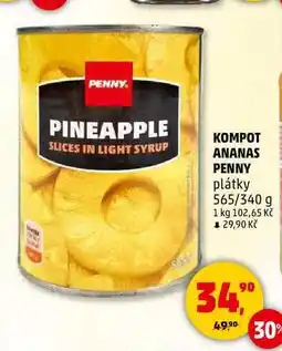 Penny Market KOMPOT ANANAS PENNY, 565 g nabídka