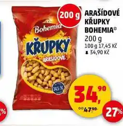 Penny Market ARAŠÍDOVÉ KŘUPKY BOHEMIA, 200 g nabídka
