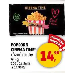 Penny Market POPCORN CINEMA TIME, 90 g nabídka