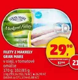 Penny Market FILETY Z MAKRELY GRAN MARE, 170 g nabídka