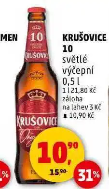 Penny Market KRUŠOVICE 10 světlé výčepní, 0,5 l nabídka