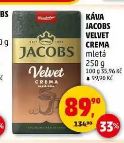 Penny Market KÁVA JACOBS VELVET CREMA mletá, 250 g nabídka
