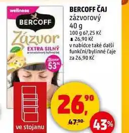 Penny Market BERCOFF ČAJ zázvorový, 40 g nabídka