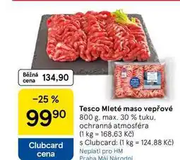 Tesco Tesco Mleté maso vepřové, 800 g, max. 30 % tuku nabídka