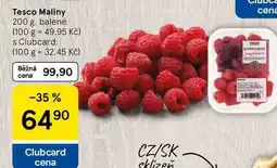 Tesco Tesco Maliny, 200 g, balené nabídka