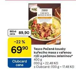 Tesco Tesco Pečené kousky kuřecího masa s vařenou rýží a pečenou zeleninou, 400 g nabídka