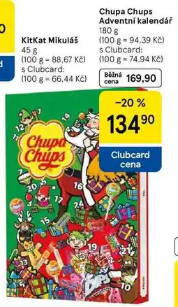 Tesco Chupa Chups Adventní kalendář, 180 g nabídka