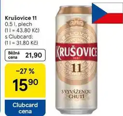 Tesco Krušovice 11, 0,5 1, plech nabídka