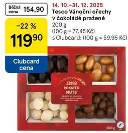 Tesco Tesco Vánoční ořechy v čokoládě pražené, 200 g nabídka