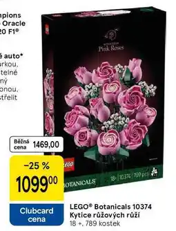 Tesco LEGO Botanicals 10374 Kytice růžových růží 18+, 789 kostek nabídka