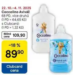 Tesco Coccolino Aviváž, 68 PD nabídka