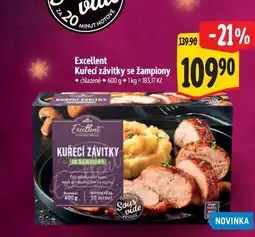 Albert Excellent Kuřecí závitky se žampiony 600 g nabídka