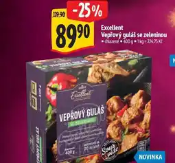 Albert Excellent Vepřový guláš se zeleninou chlazené 400 g nabídka