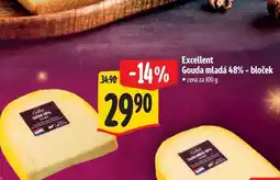 Albert Excellent Gouda mladá 48% - bloček 100 g nabídka