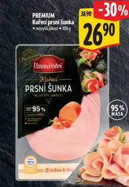 Albert PREMIUM Kuřecí prsní šunka 100 g nabídka