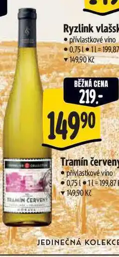 Albert Tramín červený 0,75l nabídka