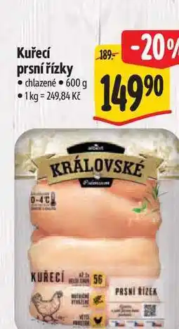 Albert Kuřecí prsní řízky 600 g nabídka