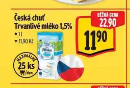 Albert Česká chuť Trvanlivé mléko 1,5% 1 l nabídka