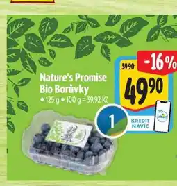 Albert Nature's Promise Bio Borůvky 125 g nabídka