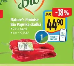 Albert Nature's Promise Bio Paprika sladká 2 ks nabídka