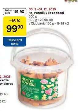 Tesco Rej Perníčky ke zdobení, 500 g nabídka
