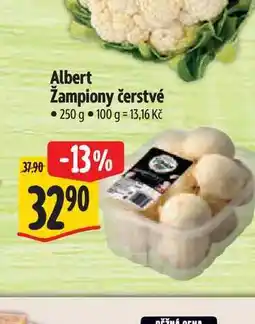Albert Albert Žampiony čerstvé 250 g nabídka