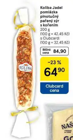 Tesco Koliba Jadel pomlázka plnotučný pařený sýr s kořením, 200 g nabídka