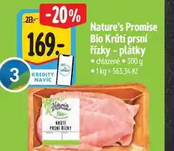 Albert Nature's Promise Bio Krůtí prsní řízky - plátky 300 g nabídka
