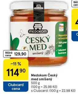 Tesco Medokom Český med smíšený, 500 g nabídka